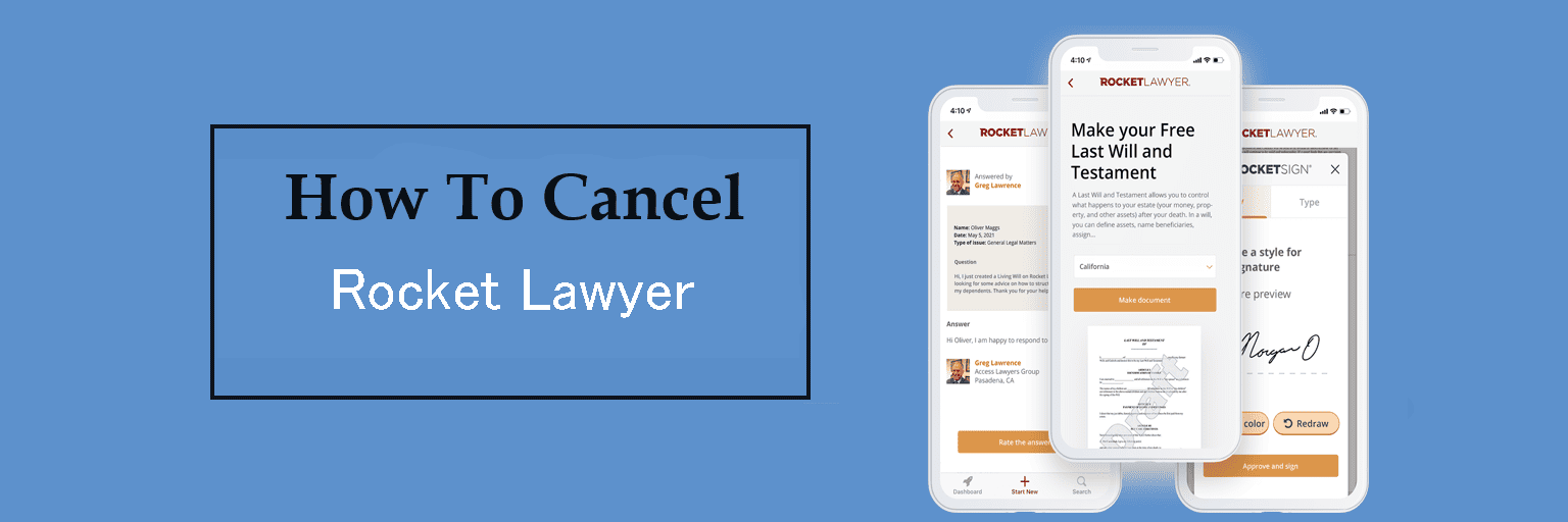 How do I cancel my Rocket Lawyer,